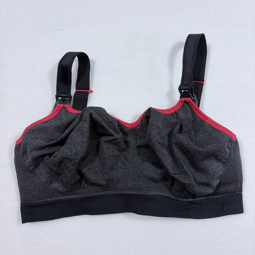 Cake Maternity Bra Womens XL Black Red Nursing Wireless Support Sugar Candy